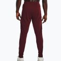 Spodnie treningowe męskie Under Armour UA Pique Track chestnut red/white 2