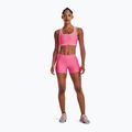 Spodenki treningowe damskie Under Armour Armour Mid Rise pink punk/white 2