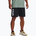 Spodenki treningowe męskie Under Armour UA Woven Emboss black/white 3
