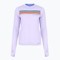 Koszulka do biegania damska Brooks Distance Graphic heather violet dash/stripe