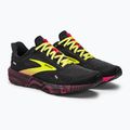 Buty do biegania męskie Brooks Launch 9 black/pink/yellow 5