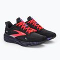 Buty do biegania damskie Brooks Launch GTS 9 black/coral/purple 4