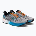 Buty do biegania męskie Brooks Hyperion grey/atomic blue/scarlet 4