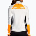 Bluza do biegania damska Brooks Run Visible 1/2 Zip 2.0 ecru/fluoro flash/black 2