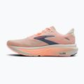 Buty do biegania damskie Brooks Ghost 18 star white/cyber peach/grey 3