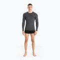Longsleeve termoaktywny męski icebreaker Merino 150 Anatomica Crewe jet heather 2