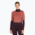 Bluza termoaktywna damska icebreaker 200 Oasis Sonebula High Neck bittersweet/cedar