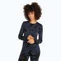 Longsleeve termoaktywny damski icebreaker Merino 200 Oasis Crewe Cloud Dye graphite/black