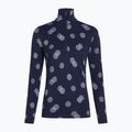 Bluza termoaktywna damska icebreaker Merino 260 Vertex LS Half Z Falling Flakes midnight navy/ snow/j 7