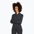 Bluza termoaktywna damska icebreaker Merino 260 Vertex LS HZ On-Piste black/ snow/j