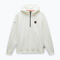 Bluza męska Napapijri B-Badge Half Zip Hooded white heron 5