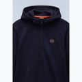 Bluza męska Napapijri B-Badge Half Zip Hooded blu marine 8