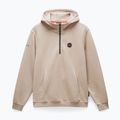 Bluza męska Napapijri B-Badge Half Zip Hooded beige rocky 5