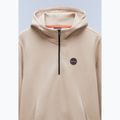 Bluza męska Napapijri B-Badge Half Zip Hooded beige rocky 7