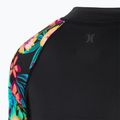 Longsleeve do pływania damski Hurley Fiji Fantasy Zip Front Rashguard black 4