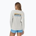 Longsleeve damski Patagonia Cap Cool Daily Graphic Shirt - Waters boardshort logo light plume grey/white 3