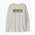 Longsleeve damski Patagonia Cap Cool Daily Graphic Shirt - Waters boardshort logo light plume grey/white 4