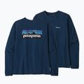 Longsleeve damski Patagonia P-6 Logo Responsibili-Tee tidepool blue 7
