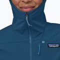 Kurtka softshell damska Patagonia R1 CrossStrata Hoody lagom blue 5