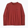 Longsleeve damski Patagonia P-6 Logo Responsibili-Tee burl red 5