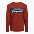 Longsleeve damski Patagonia P-6 Logo Responsibili-Tee burl red 2