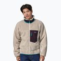 Bluza polarowa męska Patagonia Classic Retro-X natural w/obsidian plum