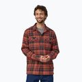 Koszula męska Patagonia Organic Cotton MW Fjord Flannel ice caps/burl red
