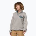 Bluza trekkingowa damska Patagonia LW Synch Snap-T P/O oatmeal heather w/nouveau green