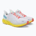 Buty do biegania męskie HOKA Clifton 8 Wide blanc de blanc/illuminating 4