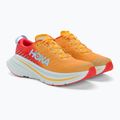 Buty do biegania męskie HOKA Bondi X fiesta/amber yellow 4