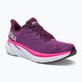 Buty do biegania damskie HOKA Clifton 8 grape wine/beautyberry