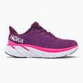 Buty do biegania damskie HOKA Clifton 8 grape wine/beautyberry 2