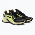 Buty do biegania męskie Salomon Supercross 4 GTX black/leek green/acid lime 6
