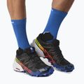 Buty do biegania męskie Salomon Speedcross 6 GTX Blue Fire black/surf the web/safety yellow 4