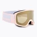 Gogle narciarskie dziecięce Salomon Lumi Flash Jr tropical peach/flash gold