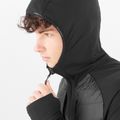 Kurtka hybrydowa męska Salomon Elixir Hybrid Hoodie Insulated deep black 3