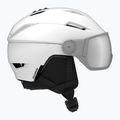 Kask narciarski Salomon Pioneer Visor white/silver