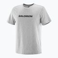 Koszulka męska Salomon Logo Performance heather grey 3
