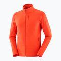 Bluza trekkingowa męska Salomon Essential Lightwarm FZ cherry tomato 5