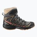 Buty trekkingowe dziecięce Salomon XA Pro V8 Winter CSWP pewter/black/peach fuzz 8
