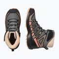 Buty trekkingowe dziecięce Salomon XA Pro V8 Winter CSWP pewter/black/peach fuzz 12