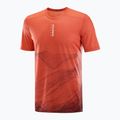 Koszulka do biegania męska Salomon S/Lab Ultra Tee Aop burnt sienna 4