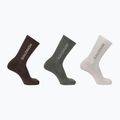 Skarpety Salomon Everyday Crew 3 pary silver cloud/sedona sage