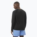 Longsleeve do biegania męski Salomon SHAKEout Core deep black 2