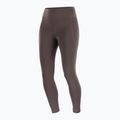 Legginsy do biegania damskie Salomon SHAKEout Bliss 25" coffee bean 8