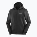 Bluza męska Salomon Logo Full Zip Hoodie deep black 4