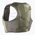 Kamizelka do biegania Salomon Active Skin 4 Gravel Set wren/deep lichen green/spicy mustard 2