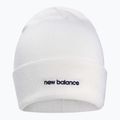 Czapka zimowa damska New Balance Knit Cuffed Beanie Embroider white 2