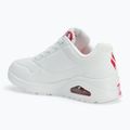 Buty damskie SKECHERS JGoldcrown Uno Spread The Love white/red/pink 3