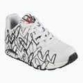 Buty damskie SKECHERS JGoldcrown Uno Spread The Love white/black/gray 8